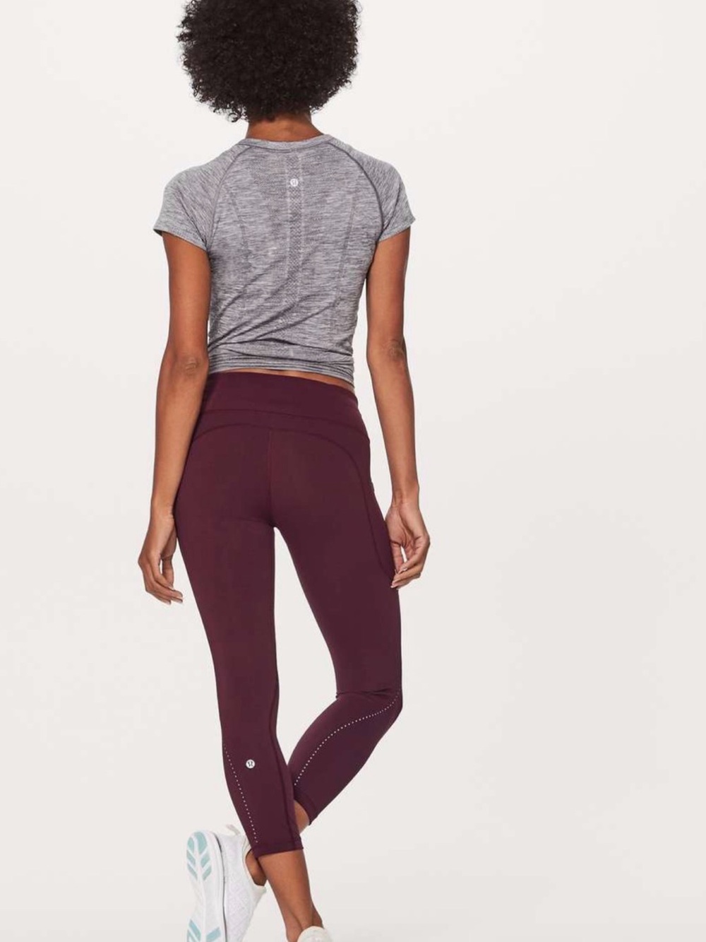Lululemon Extra Mile Crop Reflective 23" Size 4